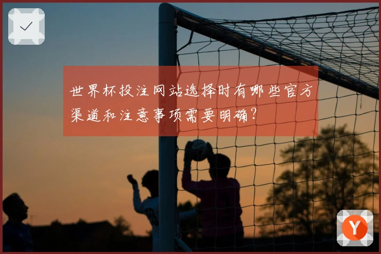 世界杯投注网站选择时有哪些官方渠道和注意事项需要明确？